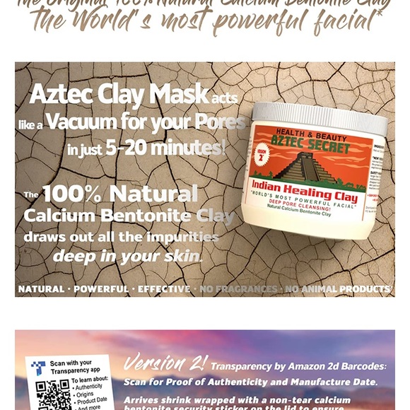 🔥3 for $20 BUNDLE:2 HEALING CLAY+1 EYE PATCHES-Skincare-2lbsclay+eyepatches - Picture 1 of 13